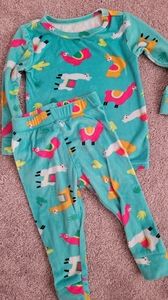 Cat & Jack Llama light fleece pajamas